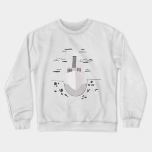 Boat in cross section Crewneck Sweatshirt